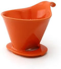 Zero Japan - Bee House Pour Over Coffee Dripper - Lead-Free & Cadmium-Free Ceramic Coffee Maker with Elegant Peek Hole, Drip Cone Brewer Coffee Gifts, Brewing Accessories - Tangerine, Standard Size