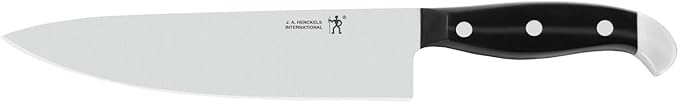 HENCKELS Premium Quality 12-Piece Knife Set with Block and Knife Sharpener, Razor-Sharp, German Engineered Knife Informed by over 100 Years of Masterful Knife Making, Brown Block