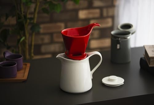 Zero Japan - Bee House Pour Over Coffee Dripper - Lead-Free & Cadmium-Free Ceramic Coffee Maker with Elegant Peek Hole, Drip Cone Brewer Coffee Gifts, Brewing Accessories - Jeans Blue, Standard Size