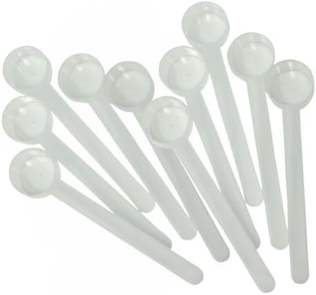 4 mL (3/4 Teaspoon) Long Handle Scoop for Measuring Coffee, Pet Food, Grains, Protein, Spices and Other Dry Goods (Pack of 10)
