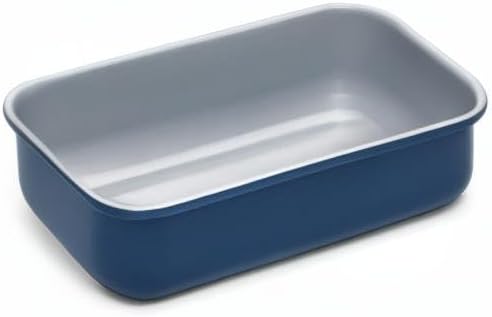 Caraway Non-Stick Ceramic 1 lb Loaf Pan - Naturally Slick Ceramic Coating - Non-Toxic, PTFE & PFOA Free - Perfect for Pound Cakes, Breads, & More - Navy
