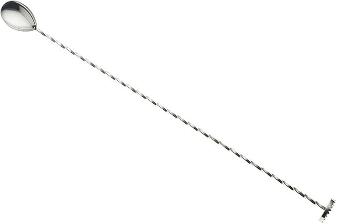 Barfly Muddle Bar Spoon, Muddler 15 3/4" (40 cm), Stainless Steel,M37019