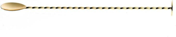 Barfly Muddle Bar Spoon, Muddler 11 13/16" (30 cm), Gold