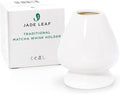 Jade Leaf Matcha - Traditional Porcelain Whisk Holder - Hand Made Porcelain with White Matte Glaze - Designed To Help Your Bamboo Whisk Keep Its Shape - Great Gift for Matcha Lovers