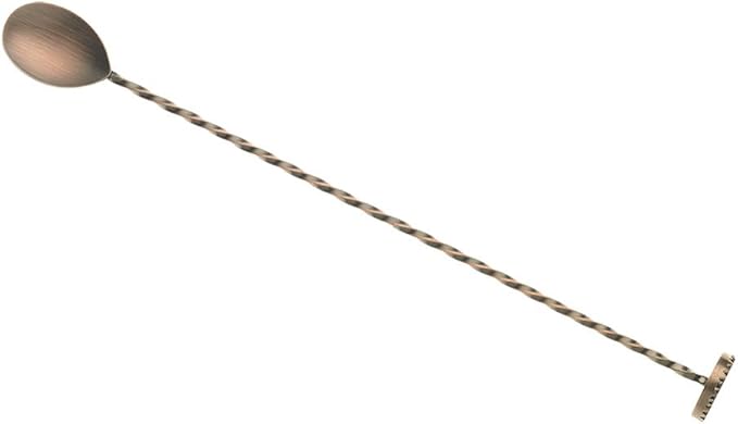 Barfly Bar Spoon, Muddler 11 13/16" (30 cm), Antique Copper