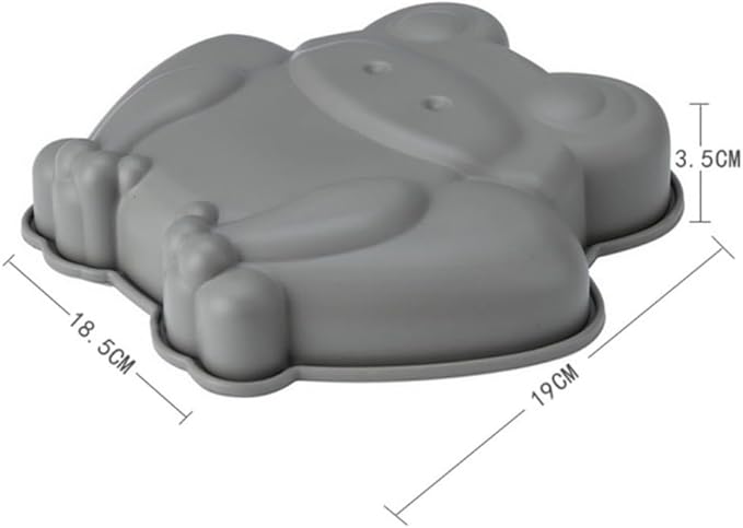 NonStick Frog Cake Pan Elephant Cakes Pans Silicone Baking Mold - 2pc