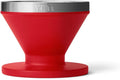 YETI Pour Over Coffee Maker Accessory Ramblers, Designed for Perfect Coffee Extraction Anywhere, Stainless Steel, fits any V60 Filter, Rescue Red