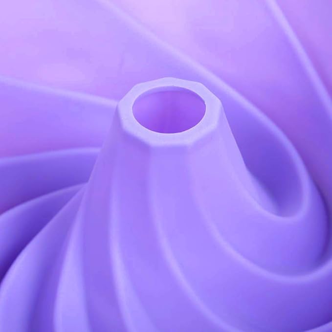 Silicone Jello Molds Non Stick Baking Mold, Fluted Tube Cake Pan Bakeware for Jello, Gelatin, Mousse and Cakes, BPA Free