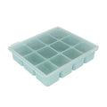 Baby Food Storage Silicone Cubes with Clip-On Lid Freezer Tray Baby Food Soups Purees Ice Easy and Safe Design Made in Korea (12 Ocean Blue)