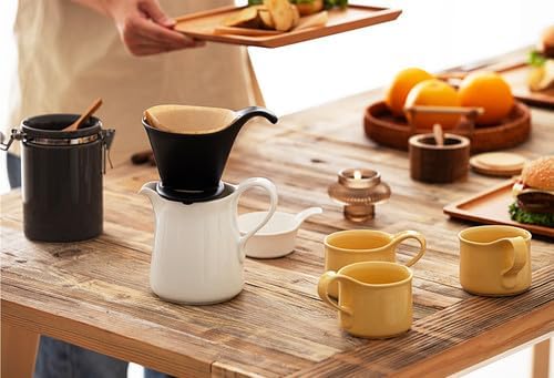 Zero Japan - Bee House Pour Over Coffee Dripper - Lead-Free & Cadmium-Free Ceramic Coffee Maker with Elegant Peek Hole, Drip Cone Brewer Coffee Gifts, Brewing Accessories - Tomato, Standar Size