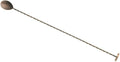Barfly Bar Spoon with Muddler End, 15 3/4" (40.0 Cm), Antique Copper