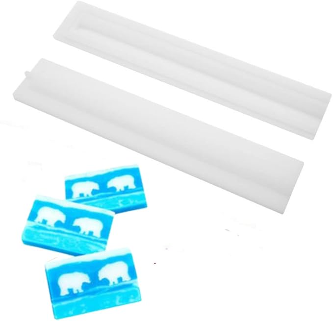 Bear Tube Column Silicone Soap Candle Mold Embed Soap Making Supplies Silicone Mold for Soap