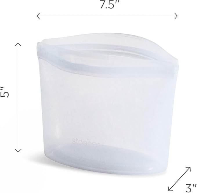 Stasher Premium Silicone Reusable Food Storage Bowl, Lavender, Microwave, Sous Vide, Dishwasher, Oven and Freezer Safe, BPA Free, Leak-free, Eco-friendly, 2-Cup Bowl