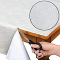 Home Bargains Plus Quilted Heavy Duty Table Pad Protector with Flannel Backing, Cut to Fit, Heat Resistant, Wipe Clean, Protects Table from Spills and Scratches, White, 60” x 102” Rectangle
