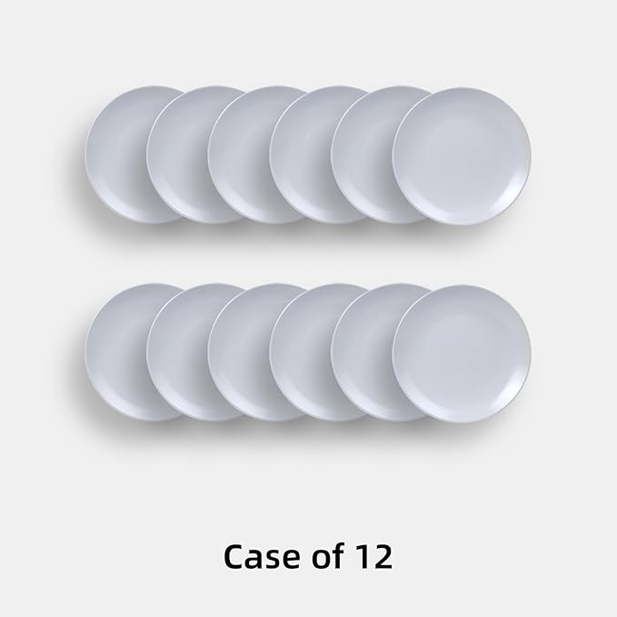 Stoneware Coupe Commercial Grade Dinnerware, Matte White Plate 11.25", Case of 12