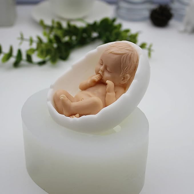 Baby Shape Silicone Handmade Soap Mold - Aroma Plaster Candle & Ice Sculpture Mold