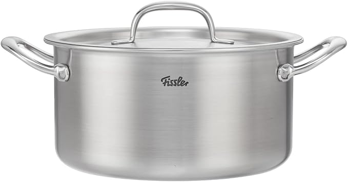 Fissler M5 Pro-Ply 5-ply Stainless Steel Stockpot, 6 Quart, with Metal Lid