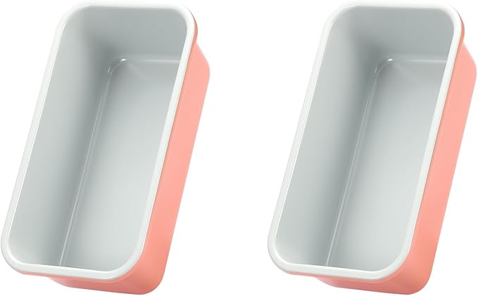Bread Loaf Pans for Home Baking Carbon Steel 1lb meatloaf Tin, Perracotta 9x5 inch Non Stick banana bread cake baking Mold