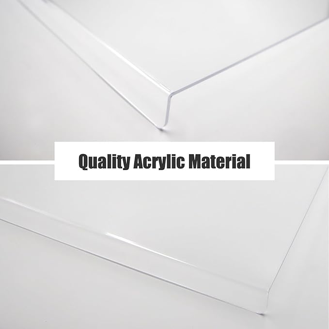 Acrylic Cutting Boards for Kitchen Counter，Clear Cutting Board for Countertop with Lip, Upgraded Thicker Non-Slip Transparent Acrylic Cutting Board for Countertop, for Home or Restaurant (16x12in)
