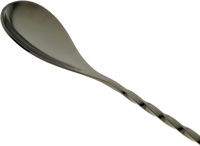 Barfly Bar Spoon, Teardrop End 19 5/8" (50.0 Cm), Gun Metal Black