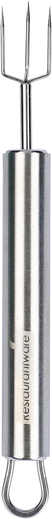 Restaurantware-German Standard 6.1 Inch Granny Forks, 6 Prong Potato Forks - Ergonomic Handle, Dishwashable, Stainless Steel Carving Fork, Heavy-Duty, For Kitchen Roast