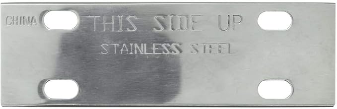 Chef Master Stainless Steel Replacement Blade Griddle Scraper, 5 1/2" Wide x 1.2mm Thick Stainless Steel Reversible Blade, Fits Most Scrapers, Double Beveled Edge for Chrome Griddle by FryOilSaver Co.