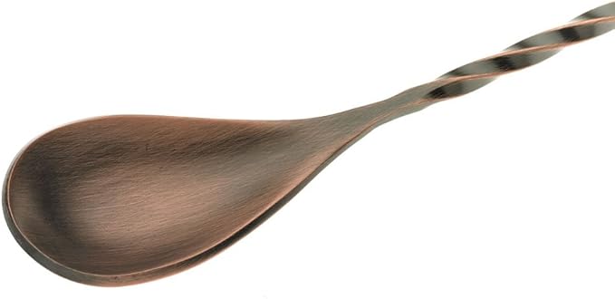 Barfly Bar Spoon, Fork End 12 3/8" (31.5 cm), Antique Copper