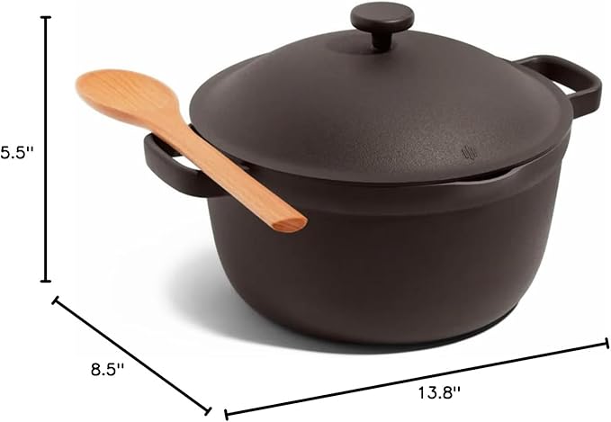 Our Place Perfect Pot - 5.5 Qt. Nonstick Ceramic Sauce Pan with Lid | Versatile Cookware for Stovetop and Oven | Steam, Bake, Braise, Roast | PTFE and PFOA-Free | Toxin-Free, Easy to Clean | Char
