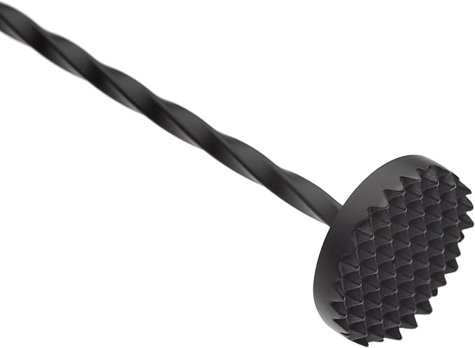 Barfly Muddle Bar Spoon, Muddler 11 13/16" (30 cm), Matte Black