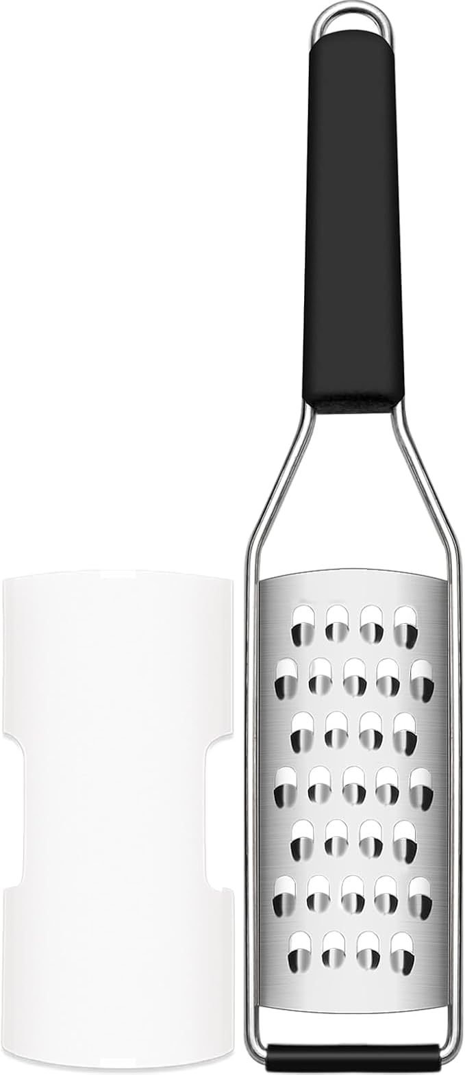 Cambom Cheese Grater Vegetable Shredder & Citrus Zester Lemon Zester for Parmesan Cheese, Vegetables, Zucchini, Nutmeg, Chocolate, Lemons, Hand Held Shredder Graters Stainless Steel Extra Coarse Blade