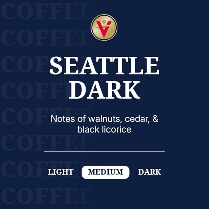 Victor Allen's Coffee Seattle Dark, Dark Roast, 80 Count, Single Serve Coffee Pods for Keurig K-Cup Brewers