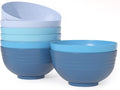 Homestockplus 【Set of 8】 Unbreakable Large Bowls,34 Oz Ramen Bowls BPA-Free Eco-Friendly Soup Bowl Set for Cereal, Salad, Soup, Ramen,Grains,Oatmeal Apply to Kitchen, Dishwasher & Microwave Safe