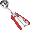 Ice Cream Scoop, Cookie Scoop, 4 Tbsp/ 60 ml/ 2 oz Cookie Scoops for Baking, 18/8 Stainless Steel Cookie Scooper for Baking, Ice Cream Scooper with Trigger Release, Cookie Dough Scoop (Red)