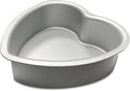 Heart-shaped cake pan, heart-shaped cake tin, aluminum, 3-inch deep, 8-inch heart-shaped, for weddings, parties, family and other occasions cake (8 x 3 Inch)