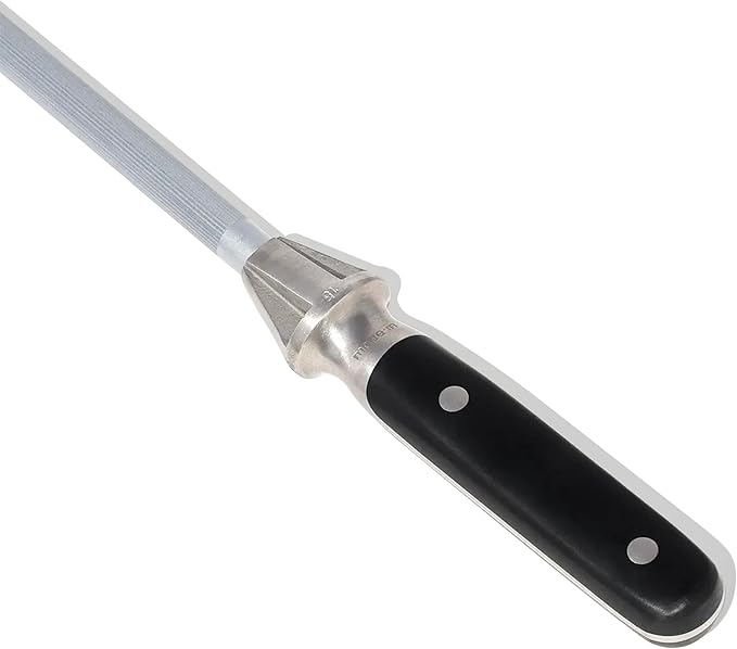 Made In Cookware - 17" Honing Steel - Tungsten Steel - Truffle Black POM Handle
