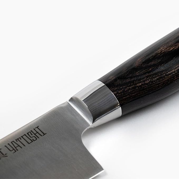 Yatoshi Chef Knife - Ultra Sharp High Carbon Stainless Steel, Hidden Tang with Pakkawood Handles