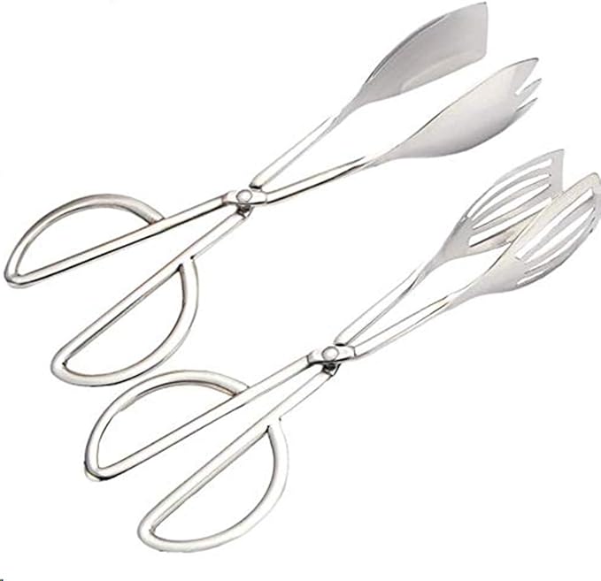 Stainless Steel Buffet Tongs - Set of 2, 10.3'