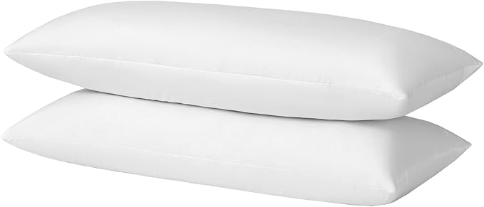 14x36 Lumbar Pillow Inserts for Bed, 2 Pack - Feather and Down Throw Pillow Inserts for Living Room Couch Bed Sofa