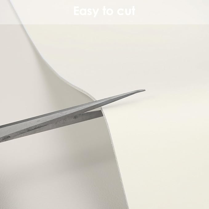 Leather Desk Mat,1.8mm Thick,12x60 Inch Desk Cover,Desk Protector Mat,Dresser Cover Top,Vanity Protector Mat,Vanity Cover,Vanity Cover Top Protector(White+White,12×60)