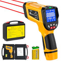 '-58°F to 3992°F Infrared Thermometer IR Gun, High-Temp Digital Temperature Gun 50:1 Non-Contact Pyrometer & Triple Laser for Kiln, Forge, Furnace, Engine, HVAC, Industrial Use