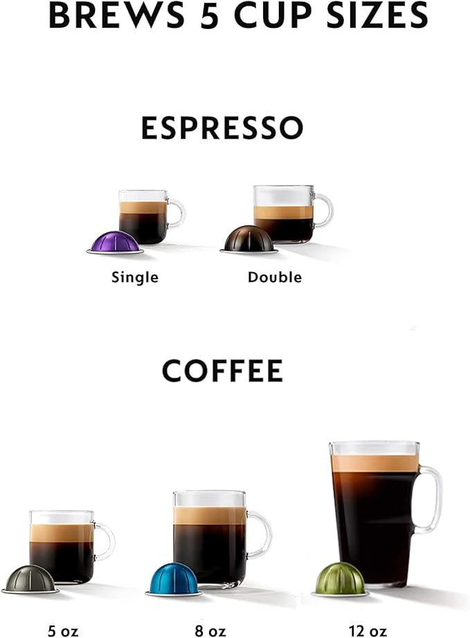 Nespresso Vertuo Pop+ by De'Longhi with Aeroccino, 1500 watts, Mango Yellow