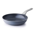 PRICUSIS Nonstick Ceramic Frying Pan, 8/10/12 Inch Non Toxic Skillet, Egg & Omelet & Chef's Pan, Induction Compatible & Oven Safe, Dishwasher Safe,PTFE PFAS & PFOA Free (10 Inch, Gray)