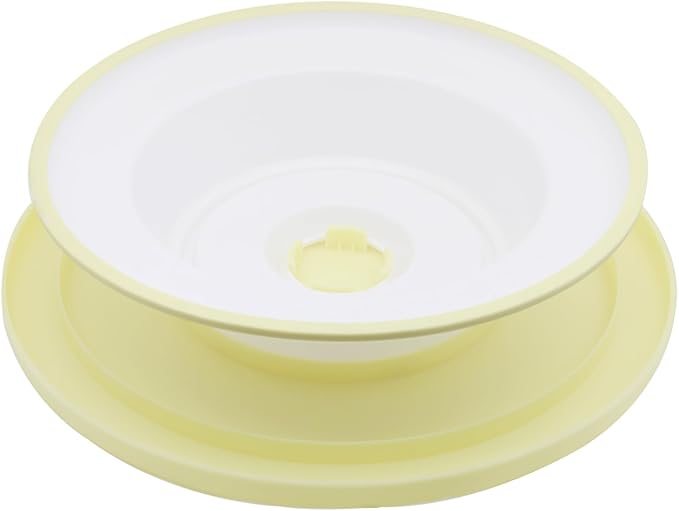 Cake Decorating Turntable 11 Inch Cake Turntable Anti-Slip Rotating Cake Stand for Decorating(1pcs Yellow)