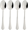 Oneida Silverware Set, Juilliard Fine Flatware 4-Piece Teaspoon Set, Service For 4, Rust Resistant 18/10 Stainless Steel, Dishwasher Safe, Mirror Finish, Home And Kitchen Utensils (Silver 4 Piece)