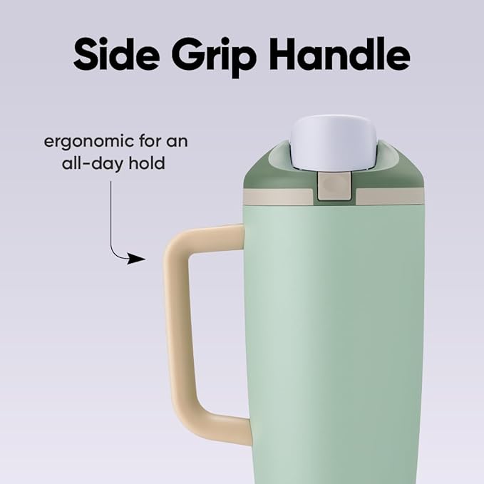 Owala FreeSip Tumbler - Stainless Steel - 40-oz. - Green (Eucalyptus)