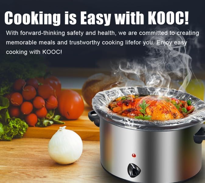 Slow Cooker Liners, 20 Cooking Bags Extra Large Disposable Pot Liner Plastic Bags for 6QT to 10QT Slow Cooker Cooking Pans, 14“ x 22”, 20 Liners (20)