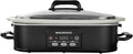 MAGNIFIQUE Small 4 Quart Casserole Programmable Slow Cooker with Ceramic Baking Dish - Perfect Kitchen Small Appliance for Family Dinners, Oven Safe and Durable Bakeware for Lasagna, Roasts