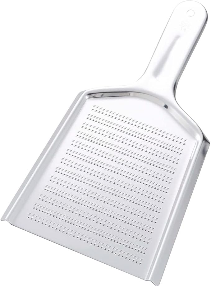 TIKUSAN Japanese Grater Oroshigane Slicer Stainless Steel Made in Japan for Radish Garlic Ginger Fruits Root Vegetables (4.1"x8.5")