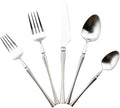 Gugrida Unique & Beautiful Flatware Set - 20 Piece Iridescent Silverware Sets | 18/10 Stainless Steel Reusable Cutlery Set | Utensils Service For 4 with Dessert Fork, Knife, Spoon, Dinner Fork