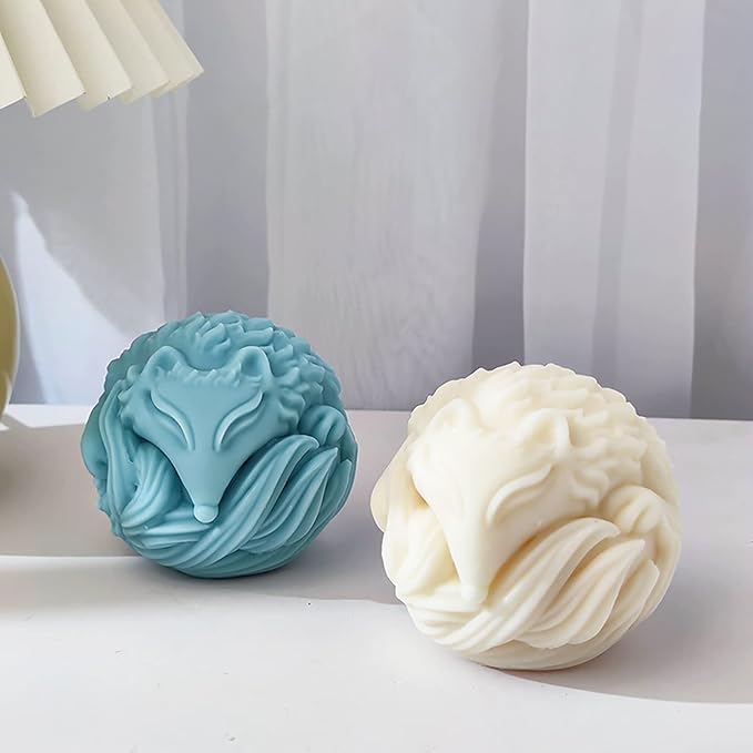 Fox Resin & Silicone Animal Molds - 3D Fox & Candle Molds for Soap & Candle Making